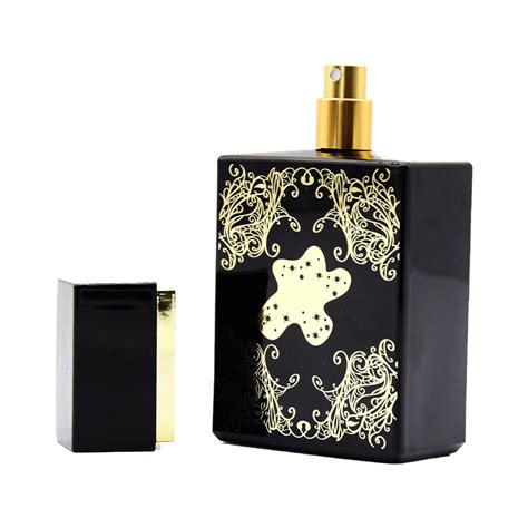 black hot stamping perfume bottle wholesaler